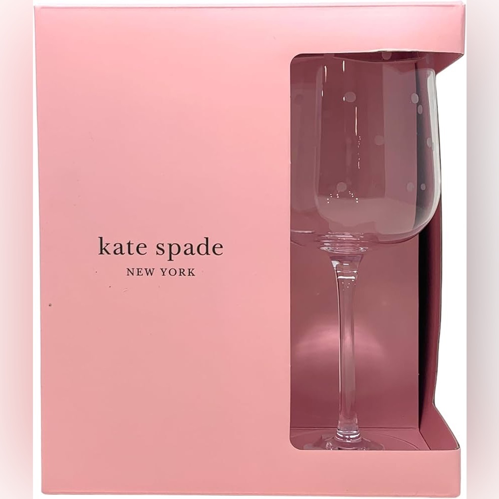 Kate Spade New York Dot Glassware Collection (Wine/Set of 4)- New with Box!